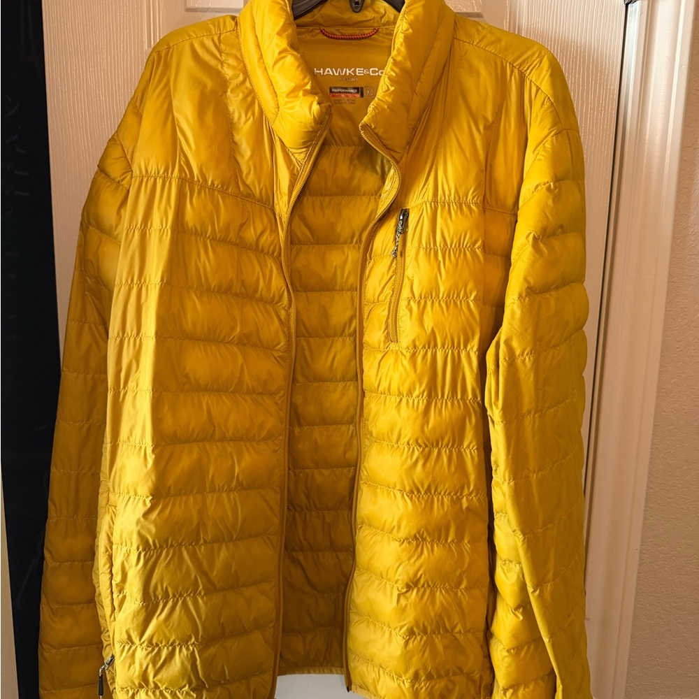 Hawke & Co Men’s Vibrant Yellow Puffer Jacket